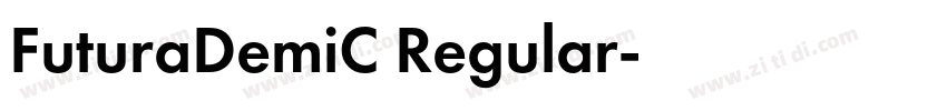 FuturaDemiC Regular字体转换